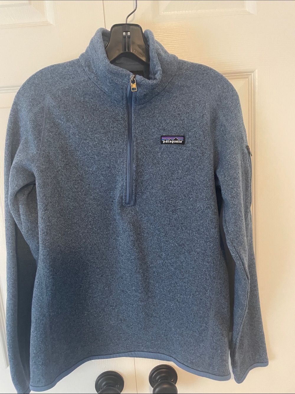 Patagonia Blue Half-Zip Sweater